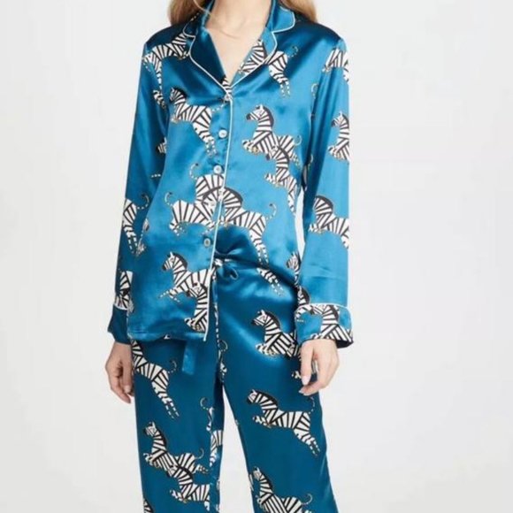 Olivia von Halle Lila Zoda silk pajama set - Picture 2 of 9